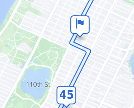 Driver app interface